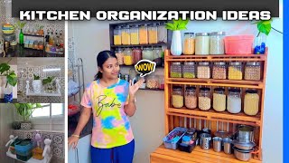 Small kitchen rental house low cost budget organisation ideas 😎 Must try kitchen hacks useful ideas [upl. by Adrahs]