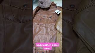 DampG leather jacket mens available wholesale retail leatherjacket clothing winter winterspecial [upl. by Ieluuk]