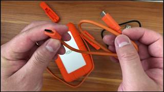 Lacie rugged thunderbolt usbC 4TB hard drive unboxing  fcpx storage [upl. by Zirkle]