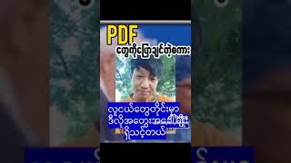 PDF လူငယ်တွေကို ပြောချင်တဲ့စကား  ရှိုင်းမင်း [upl. by Auburta]