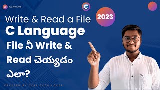 Write a File in C amp Read a File in C Programming Language  C Language Full Tutorial in Telugu c [upl. by Orren]