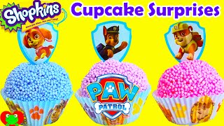 24 Paw Patrol and Shopkins Cupcake Surprises [upl. by Greenwald969]