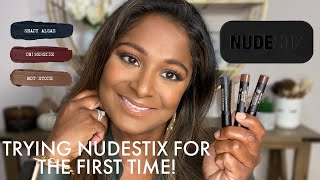 NUDESTIX DARK ROMANTICS MINI EYE COLOR KIT DEMO amp FIRST IMPRESSIONS [upl. by Sue]