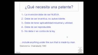 umh1399 Lec0012b Patentes y Biotecnología Industrial [upl. by Aekerly]