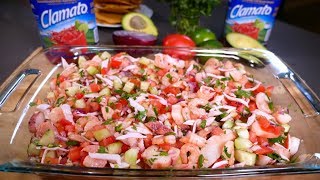 Ceviche Mixto Mexicano con Clamato  Mi Cocina Rápida [upl. by Parry977]