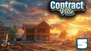 WERE BUILDING OUR FIRST HOUSE  ContractVille Gameplay [upl. by Ardra]