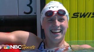 Katie Ledecky rockets to fastest 400m freestyle since 2018 in TYR Pro Swim Series win  NBC Sports [upl. by Assen48]