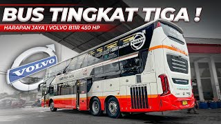 NAIK BUS TINGKAT 3 GIMANA RASANYA  Harapan Jaya DD Combi 3 Deck Jakarta  Malang 1 [upl. by Nwahc]