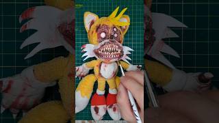 HICE a TAILS CURSED sonic art arte shorts videogames manualidades foami cursed toys [upl. by Immaj]