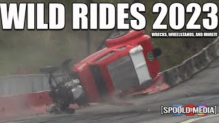 WILD RIDES 2023 WRECKS WHEELSTANDS AND MORE [upl. by Solahcin823]