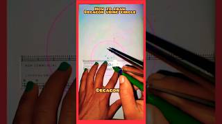 how​ to draw a decagon using a circleshrots trending youtube [upl. by Moon]