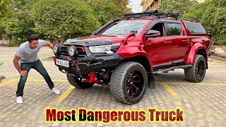 Indias Most Loaded Truck with 30 Lakhs of OffRoad Accessories  Toyota Hilux Modified [upl. by Beckie]