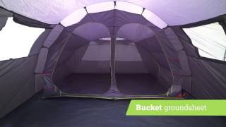 Urban Escape 4 Person Tunnel Tent  Halfords UK [upl. by Sihunn]