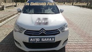 Otomatik Vites Araba Nasıl Kullanılır  Elektronik Park freni ile [upl. by Kirwin]