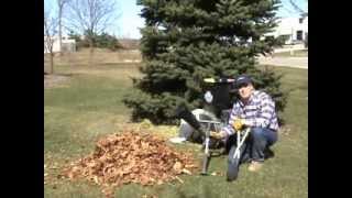 Gas CSV Shredding Leaves Featuring Gator Grabber and Chipper Buddy [upl. by Amliv]