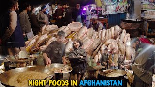 Night Street Foods in Afghanistan A Culinary Adventure  Afghanistan  Steet foods 4k [upl. by Ekralc875]