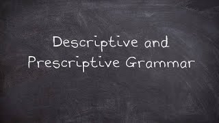 Prescriptive and Descriptive Grammar in HindiUrdu [upl. by Carmelina]