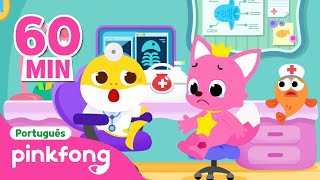 Onde dói Pinkfong e Família Tubarão 🏥   Completo  Pinkfong Bebê Tubarão Canções para Crianças [upl. by Atsirt]