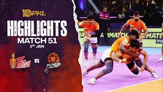 Match Highlights Telugu Titans vs Puneri Paltan  January 1  PKL Season 10 [upl. by Aleusnoc]