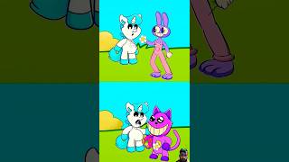 Who Deserve to get love of POMNI Catnap or Jax  Smiling Critters vs TADC  Wow toon shortsvideo [upl. by Iruy]