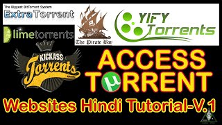 How to access torrent websites  HINDI TUTORIAL  2018 V1 [upl. by Suisyola]