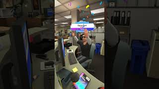 Working in Dunder Mifflin horizonworlds socialvr theoffice vrgameplay quest2vr dundermifflin [upl. by Milak]