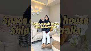 Space capsule house ship to Australia ✌️ etonghousetinyhome resorts capsule airbnb tinyhouse [upl. by Ana761]