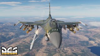 F16 Viper Air Field Raid 1st Practice run in DCS World [upl. by Odeen]