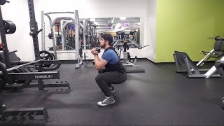 How to Wide Stance Goblet Squat [upl. by Nicholas]