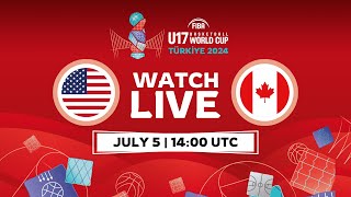 QuarterFinals  USA v Canada  Full Basketball Game  FIBA U17 Basketball World Cup 2024 [upl. by Notak]