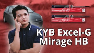 KYB Excel G Shock Absorbers REVIEW for Mitsubishi Mirage HB [upl. by Magdala]