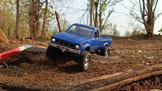 solo run trailing wpl c24 skala 116 rchobbycar rcminiscale rccar [upl. by Job]