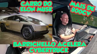 REAGINDO TESLA CYBERTRUCK COM R BARRICHELLO CARRO MAIS DE 800CV DO ELON MUSK [upl. by Joh407]