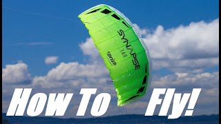 How To Fly a Stunt Kite  Prism Synapse  Snapshot  Parafoil [upl. by Tada]