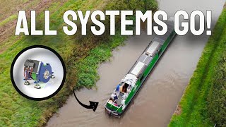 NEW ENGIRO MOTOR on a NARROWBOAT How do you Charge an Electric Boat Ep203 [upl. by Zischke]