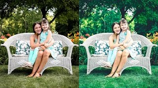 Deep Green Color Effect  Outdoor Photo Editing in Photoshop ACR Preset Included [upl. by Firooc989]