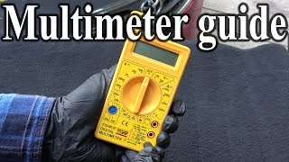 How to Use a MULTIMETER  Beginners Guide Measuring Volts resistance continuity amp Amps [upl. by Nova]