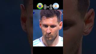 Brazil Vs Argentina epic match short 🥵🥶 football youtube shorts messi [upl. by Mindy31]