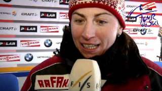 Justyna Kowalczyk in interview before Tour Stage 3 [upl. by Ishmul165]