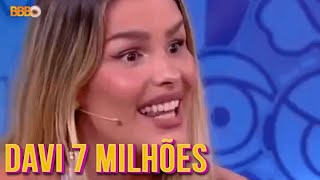 7 MILHÕES Yasmin descobre que essa é a quantidade de seguidores de Davi e fica surpresa  BBB24 [upl. by Cart]