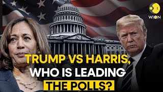 Donald Trump Vs Kamala Harris Whos Winning US Presidential Elections 2024  Biden  WION LIVE [upl. by Siuluj]