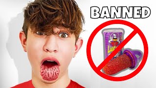 Trying BANNED Candies 😳 [upl. by Elga]