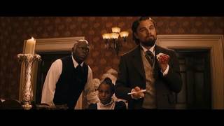 DJANGO UNCHAINED 2012 Scene quotThe right NggerquotCalvin snaps [upl. by Hannahc792]