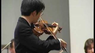 2009  ChunWen HUANG  Brahms violin concerto op77  Adagio  Sion Competition [upl. by Assilanna]