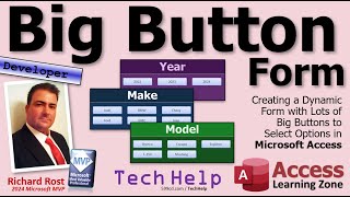 Dynamic Forms with Big Buttons for Data Entry in Microsoft Access Combo List Box Replacement [upl. by Licec796]