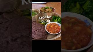 Kodo ko Dhidofood cooking recipe nepalifood [upl. by Akeenahs254]