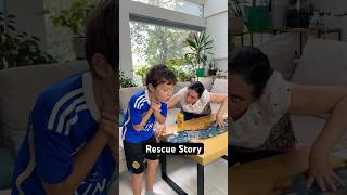 Hero Nanny The MampMs Rescue Funny Story 😁funny lifehack family rescue [upl. by Stieglitz]