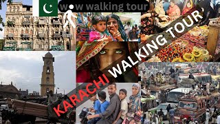 Karachi Walking Tour Boltan Market Lee Market Saddar Jama Cloth Market Ranchore Line Bhimpura [upl. by Niamreg]