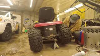 Adding 22x118 tires on a Murry Mud Mower [upl. by Atcele622]