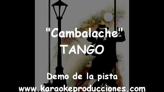 KARAOKE  Tango  Cambalache Version 1 Teclados  DEMO PISTA INSTRUMENTAL [upl. by Doelling]